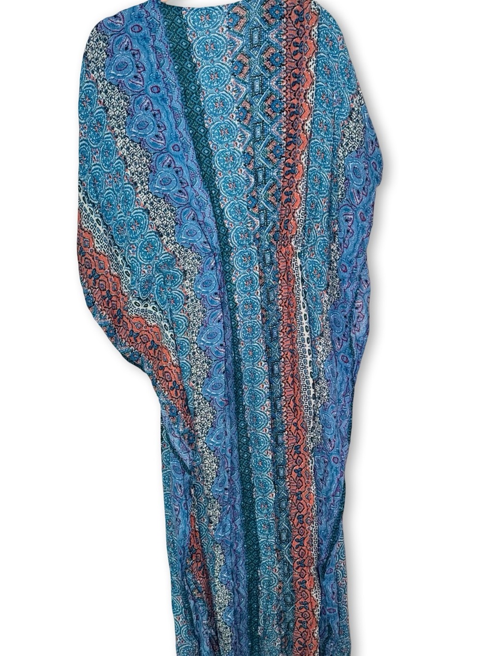 lovestitch floor length caftan Resortwear swimsuit beach pool cover up - Picture 10 of 12